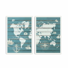 Wallity Cuadro Decorativo Enmarcado Multicolor (2 Piezas)
